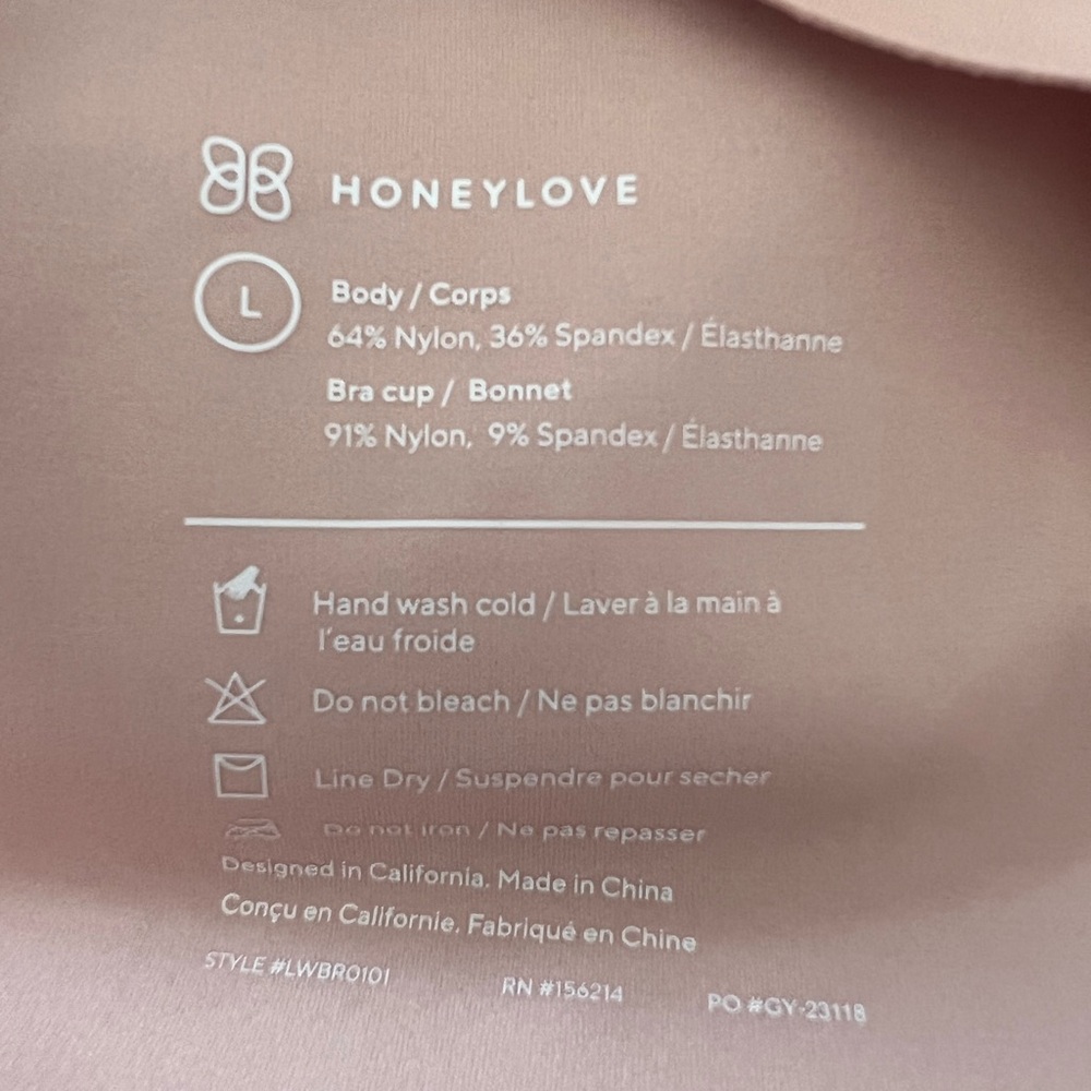 Honeylove V-neck Seamless Bra - Picture 3 of 3